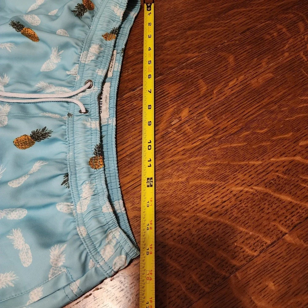 Lucky Brand Mens Swim Trunks Shorts Lined Spicy Pineapple‎ Size XL